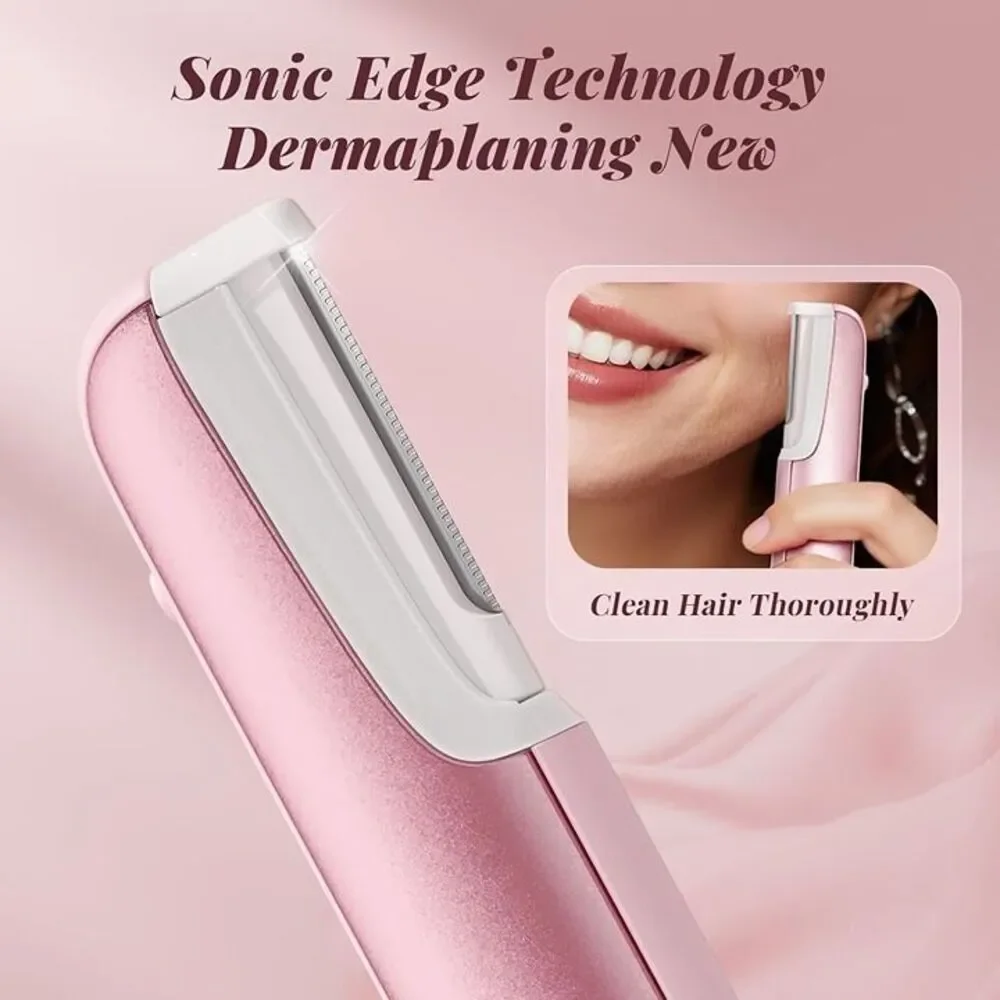 ermaplane Razor for Women Face Facial Hair Removal Pink